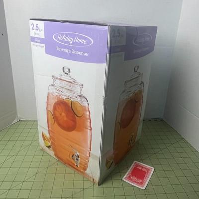 Glass Beverage Dispenser NEW!