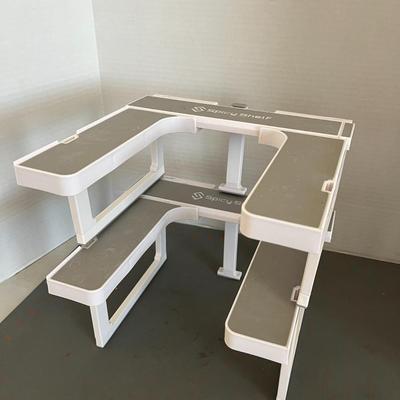 Adjustable Spice Shelf Deluxe White Pair of 2