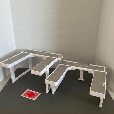 Adjustable Spice Shelf Deluxe White Pair of 2