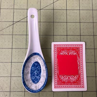 Floral Miso Soup Bowl & Spoons Set