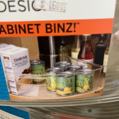 Inter Design Lazy Susan Storage Organizer Bins - Set of 2