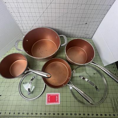 Gotham Steel Induction Bottom Non-Stick Coated Cookware Set