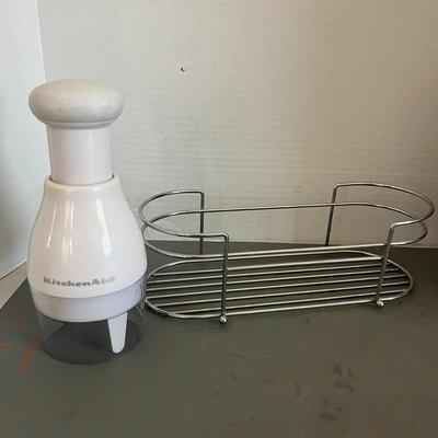 Kitchen Aid Hand Food Chopper; Grater, Peeler and Wire Rack
