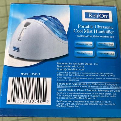 ReliOn Portable Ultrasonic Cool Mist Humidifier H-3548-3