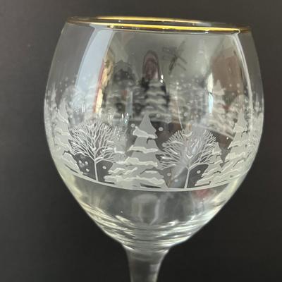 Holiday Wine Glasses/Goblets - Set of 6