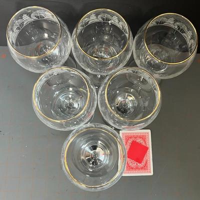 Holiday Wine Glasses/Goblets - Set of 6