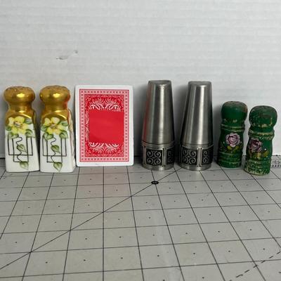 Salt and Pepper Shakers Set of 3