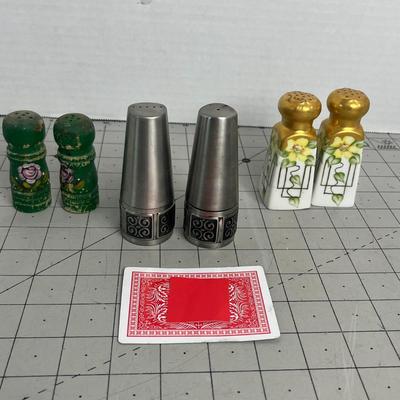 Salt and Pepper Shakers Set of 3