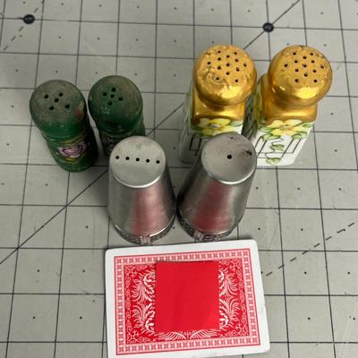 Salt and Pepper Shakers Set of 3