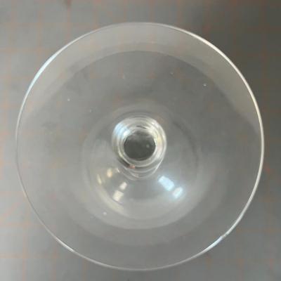 Wine Glasses Silver Rim Crystal - Set of 4