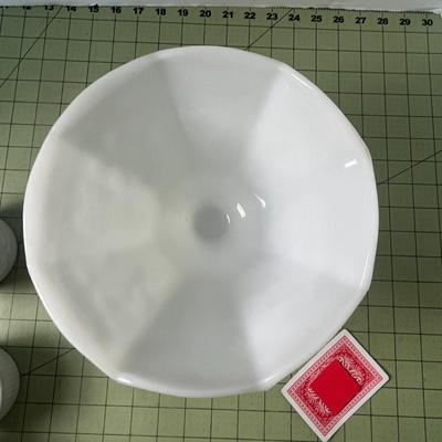 Milk Glass Bowls Set of 7