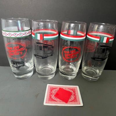 Set of 4 The Old Spaghetti Factory Glasses