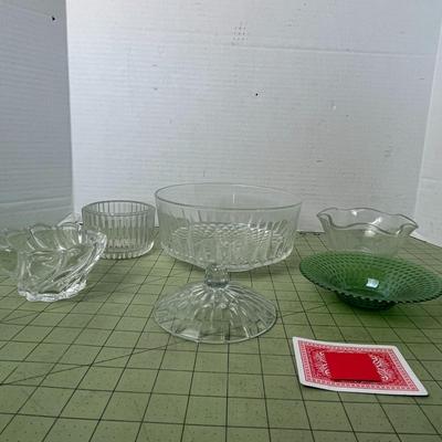 Various Glass Bowls - Set of 5