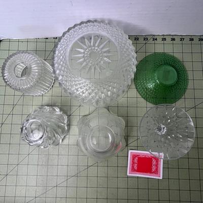 Various Glass Bowls - Set of 5