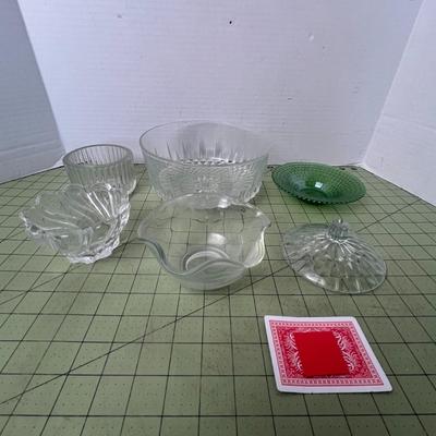 Various Glass Bowls - Set of 5