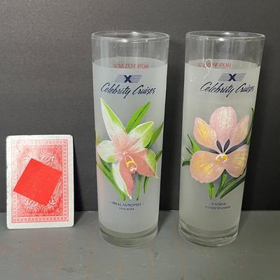 Celebrity Cruises Glasses with Recipe - Set of 2