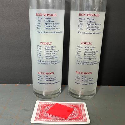 Celebrity Cruises Glasses with Recipe - Set of 2