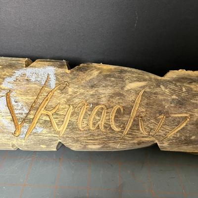 Vintage Carved Tiki, Carved Horn Bird Sculpture & Twisted wire tree sculpture