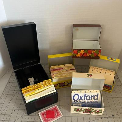 Set of 5 Recipe Boxes