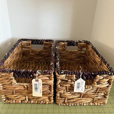 Wicker Baskets- Set of Two