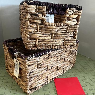 Wicker Baskets- Set of Two