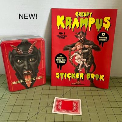 Krampus Greeting Cards and Sticker Book