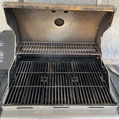 Char-Broil Propane Gas Stainless Steel Grill with Blue Rhino Propane Gas