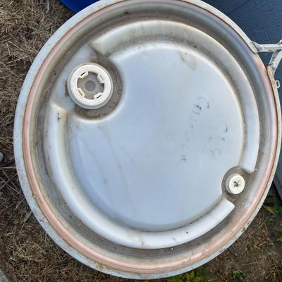 2 Greif 55 Gal. Plastic Water Tanks