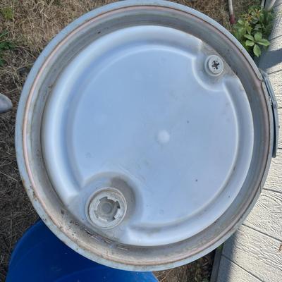 2 Greif 55 Gal. Plastic Water Tanks