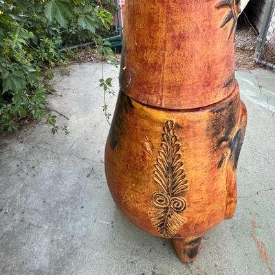 Home and Garden Outdoor Clay Wood Burning Chiminey