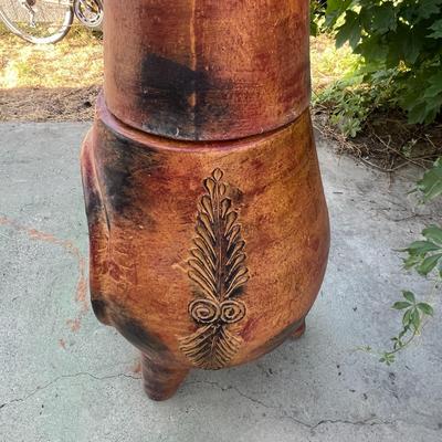 Home and Garden Outdoor Clay Wood Burning Chiminey