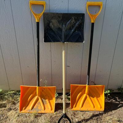 3 Sets of Snow Shovels