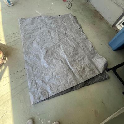 Two Large Brown /Silver Tarps (A)