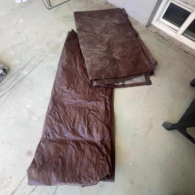 Two Large Brown Tarp (B)