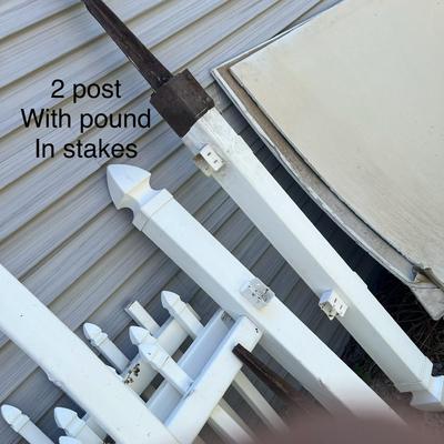 White Vinyl Fencing Pieces