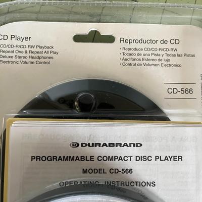 New! Durabrand Programmable CD Player CD-566