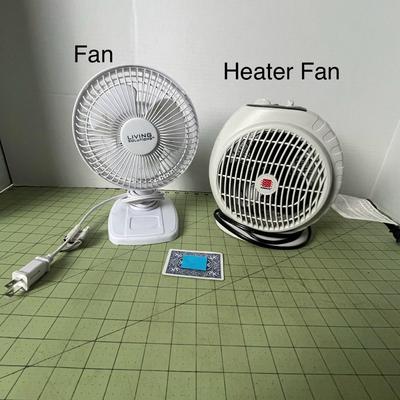 Living Solutions Table Fan and Warmwave Heater Fan