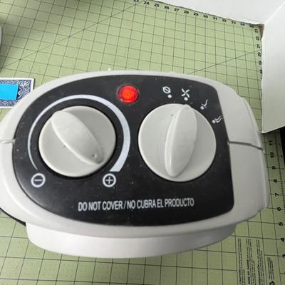 Living Solutions Table Fan and Warmwave Heater Fan