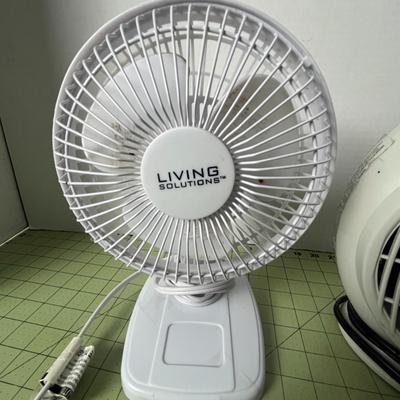 Living Solutions Table Fan and Warmwave Heater Fan