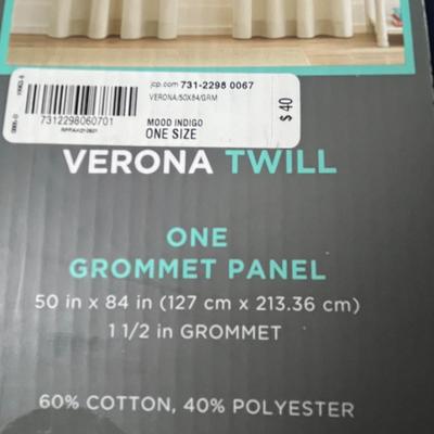JCPenney Home Verona Twill Solid One Grommet Curtain Panel