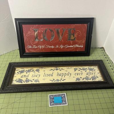 2 Set of Home Decor Wall Art Frame