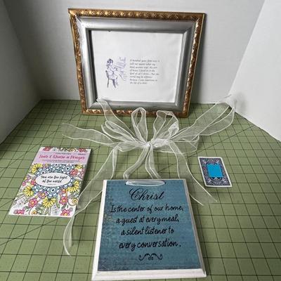 Set of 2 Religious Signs & Coloring book