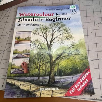 Artist Painting Set: Strathmore Watercolor Paper, Watercolour for the Absolute Beginner, 0.7mm Fine Tip Gel Pens, etc.