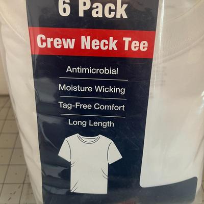 George 6 Pack Crew Neck T-Shirt (NEW!)