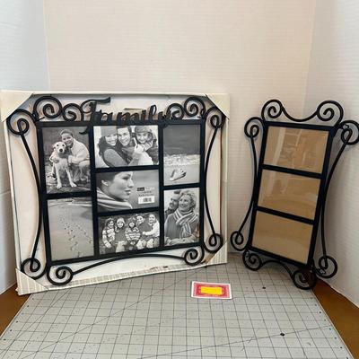 Family' Photo Frame and Metal Frame - Set of Two