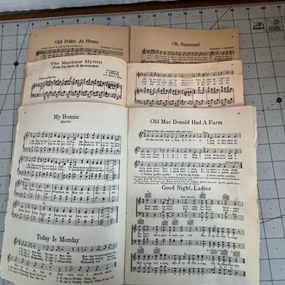 America's Song Kit 1941, Famous Marches 1943, Songs Never Forgotten 1937 Vintage Books