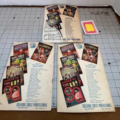 America's Song Kit 1941, Famous Marches 1943, Songs Never Forgotten 1937 Vintage Books