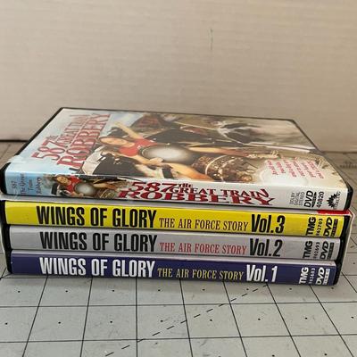 3 Pack Wings Of Glory Dvd and 1 587 The Great Train Robbery Dvd