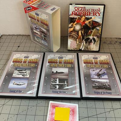 3 Pack Wings Of Glory Dvd and 1 587 The Great Train Robbery Dvd