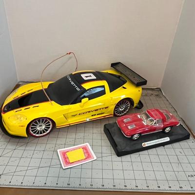 Bright R/C Corvette C6R - untested with no battery; and Small Size Car